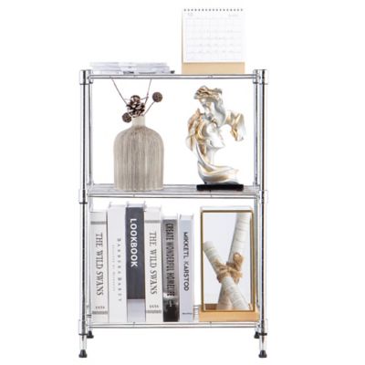 Image showing  3-tier wire shelving unit, 12 x 18 x 26, Chrome