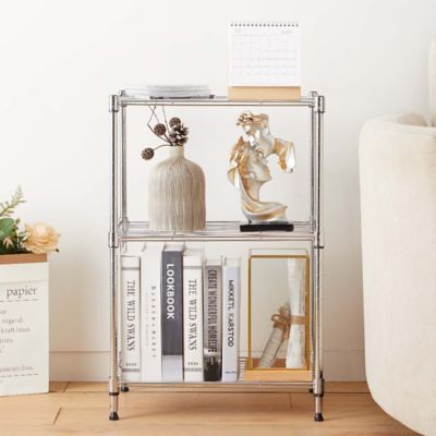 Image showing  3-tier wire shelving unit, 12 x 18 x 26, Chrome