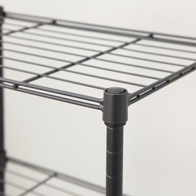 Image showing 6 th MZG 4-tier Wire Shelving Unit, 12X18X39, Gray