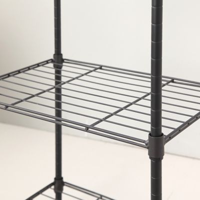 Image showing 7 th MZG 4-tier Wire Shelving Unit, 12X18X39, Gray