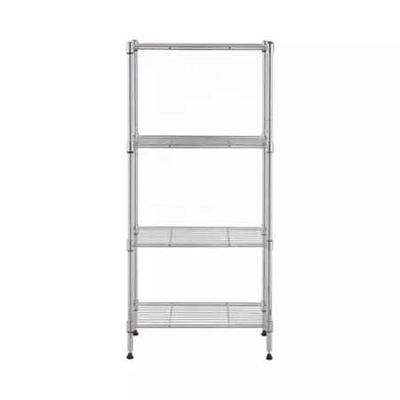 MZG 4 Tier Black Wire Shelving Unit 14 x 30 x 48 in. Freestanding Shelving Units