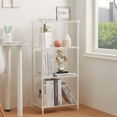 Image showing 5 th MZG 4-tier Wire Shelving Unit, 12X18X39, White