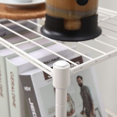 Image showing 6 th MZG 4-tier Wire Shelving Unit, 12X18X39, White