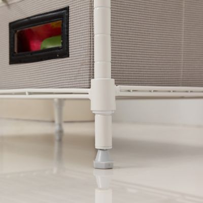 Image showing 7 th MZG 4-tier Wire Shelving Unit, 12X18X39, White