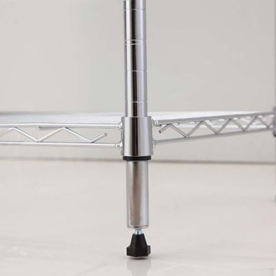 Image showing 5 th MZG 4-tier Wire Shelving Unit, 14X24X53, Chrome