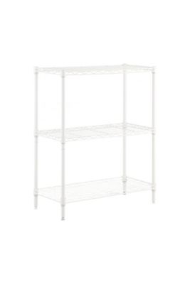 MZG 3-tier Wire Shelving Unit, 14 x 24 x 31in., White