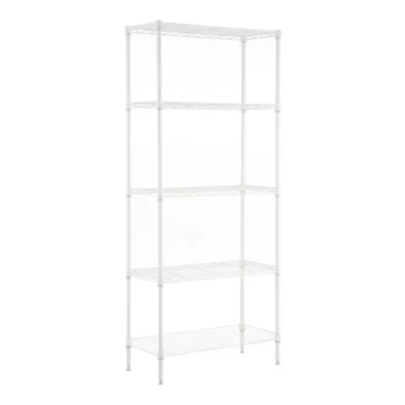 MZG 5 Tier Wire Shelving Unit 14 x 30 x 59 White Freestanding Shelving Units