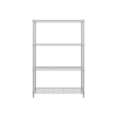 MZG 4 Tier White Coating Shelving, 14 x 36 x 59in.