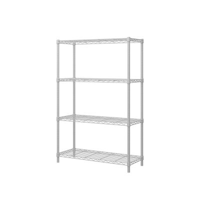 Image showing  4 Tier White Coating Shelving, 14 x 36 x 59in.