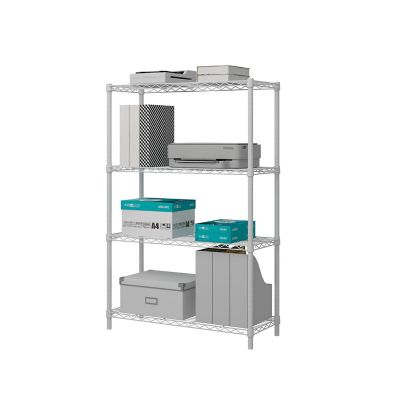 Image showing  4 Tier White Coating Shelving, 14 x 36 x 59in.
