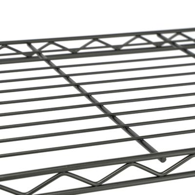 Image showing 7 th MZG 4 Tier Black Coating Shelving, 14 x 36 x 59 in.