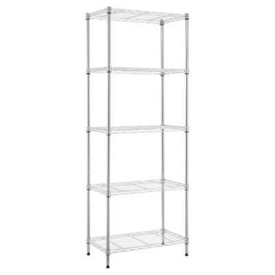 MZG 5-Tier Chrome Wire Shelving Unit