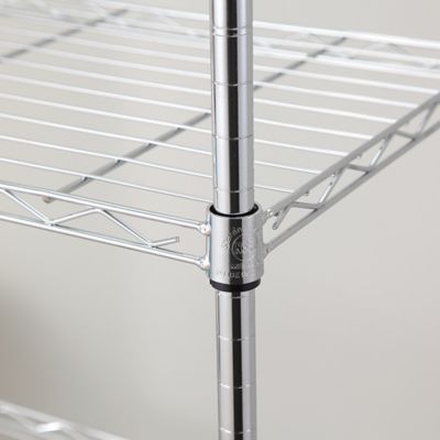 Image showing  5-Tier Chrome Wire Shelving Unit