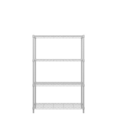 MZG 4-Tier Wire Shelving Unit White Coating