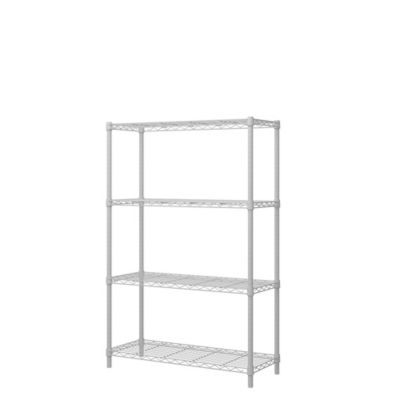 Image showing  4-Tier Wire Shelving Unit White Coating