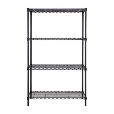 MZG 4-Tier Black Wire Shelving Unit 18 x 36 x 59in.