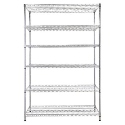 MZG 6-Tier Heavy Duty Shelving Unit Chrome F