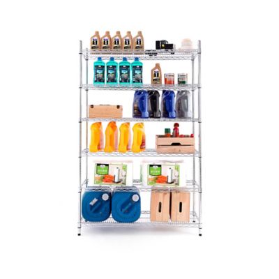 Image showing 2 th MZG 6-Tier Heavy Duty Shelving Unit Chrome F