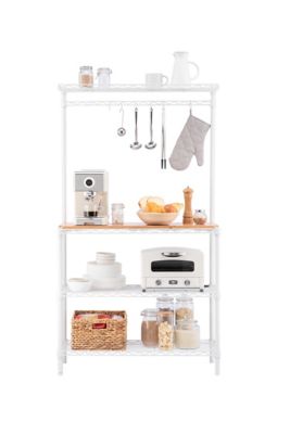 MZG 3-Tier Bakers Rack White Coating Finish1