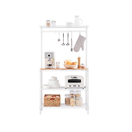 MZG 3-Tier Bakers Rack White Coating Finish1