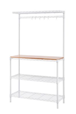Image showing  3-Tier Bakers Rack White Coating Finish1