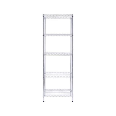 MZG 5-Tier Wire Shelving Unit, 18 x 24 x 72 ,Chrome