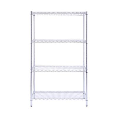 MZG 4-Tier Commercial Chrome Wire Shelving Unit 18X36X59