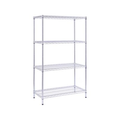Image showing  4-Shelf 18 in. x 36 in. x 59 in. Commercial Chrome Wire Shelving Unit