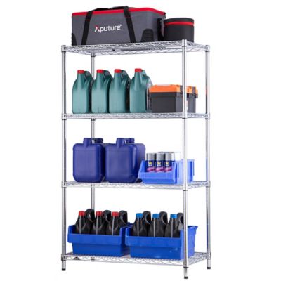 Image showing  4-Shelf 18 in. x 36 in. x 59 in. Commercial Chrome Wire Shelving Unit