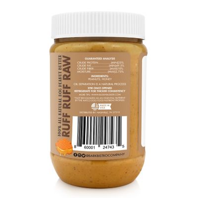 Image showing  Ruff Ruff Raw Peanut Butter Spread for Dogs, 17 oz.