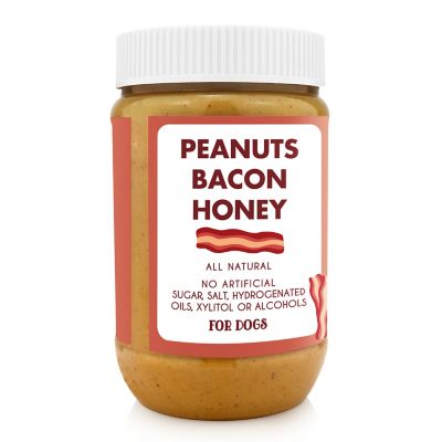 Image showing  Bangin Bacon Peanut Butter Spread for Dogs, 17 oz.