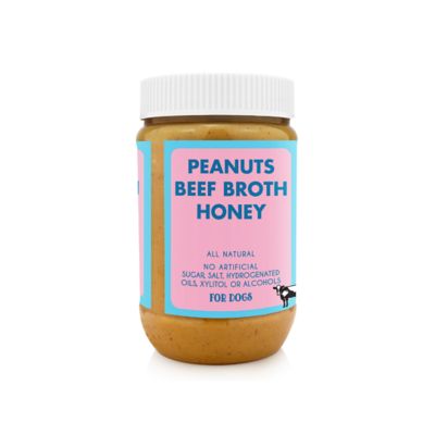 Image showing  Beef Broth Peanut Butter Spread for Dogs, 17 oz.