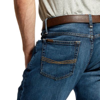 Image showing 3 th Ariat Men's M4 Legacy Relaxed Boot Cut Jeans, 10022674