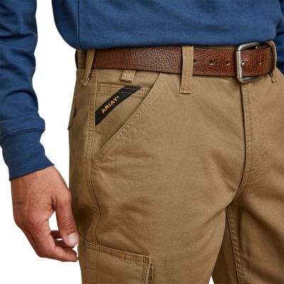 Image showing 3 th Ariat Men's Rebar M4 Relaxed Made Tough Cargo Straight Leg Work Pant