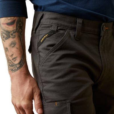 Image showing 3 th Ariat Men's Rebar M4 Relaxed Made Tough Cargo Straight Leg Work Pant