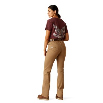 Image showing 1 th Ariat Women's Made Tough Straight Leg Fit Rebar Perfect Rise Work Pants