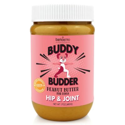 Image showing  Hip and Joint Budder Cranberry Peanut Butter Spread for Dogs, 17 oz.