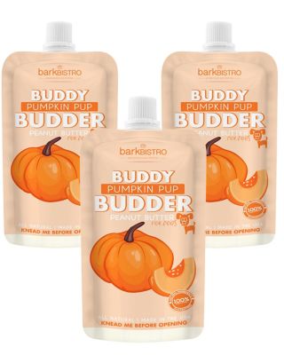 Squeeze Pack Pumpkin Pup Buddy Budder Trio Squeeze pk., 4 oz.