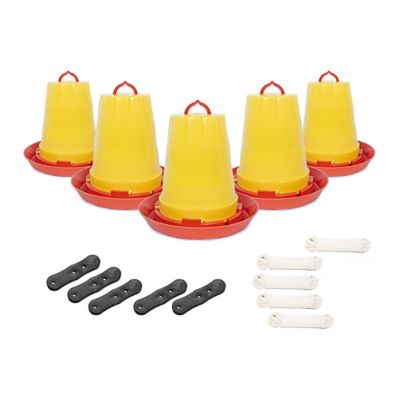 Sephnos Hanging Poultry Drinker With Rope 5 Pack