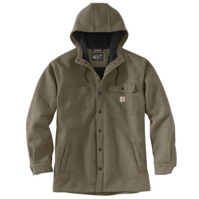 Carhartt Men's Rain Defender Relaxed Fit Heavyweight Hooded Shirt Jacket