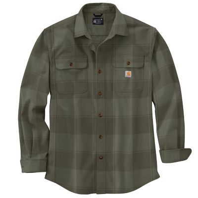 Carhartt Men's Loose Fit Flannel-Lined Plaid Shirt