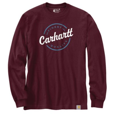 Carhartt Men's Loose Fit Script Graphic Long-Sleeve Work T-Shirt