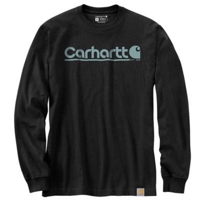 Carhartt Men's Relaxed Fit Logo Graphic Long-Sleeve Work T-Shirt