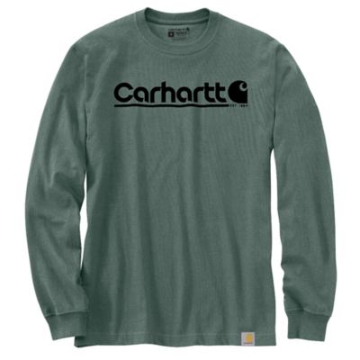 Carhartt Men's Relaxed Fit Logo Graphic Long-Sleeve Work T-Shirt