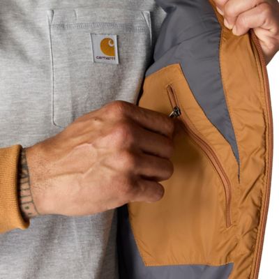 Image showing 6 th Carhartt Men's Rain Defender Relaxed Fit Lightweight Insulated Hooded Jacket