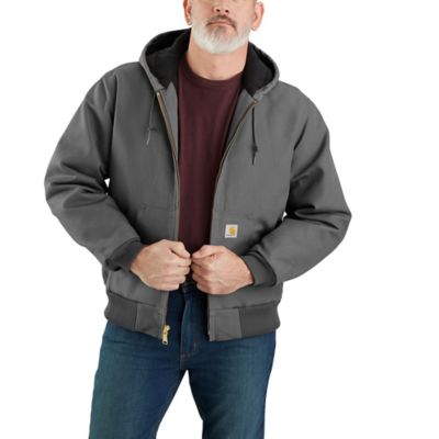 Carhartt Men's J140 Loose Fit Firm Duck Flannel-Lined Insulated Active Jacket