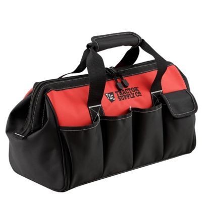 Tractor Supply 15 in. Tool Bag with 11 Pockets, Red