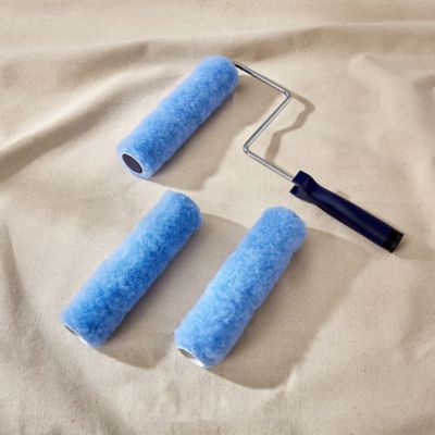 Image showing  9 in. x 1/2 in. Knit Polyester Roller Cover, 3-Pack