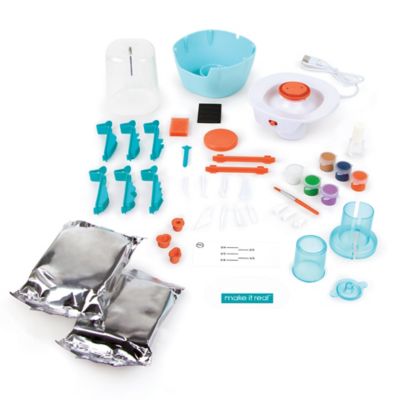 Image showing  Mini Pottery Studio Deluxe Set - DIY All-In-1 Sculpting Craft Kit