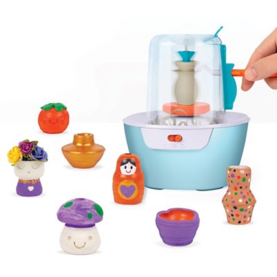 Image showing  Mini Pottery Studio Deluxe Set - DIY All-In-1 Sculpting Craft Kit